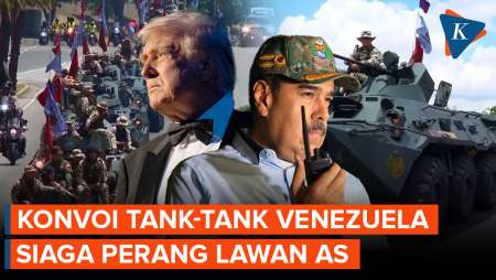 Penampakan Konvoi Tank Militer Venezuela Turun ke Jalan, Siaga Perang Lawan AS