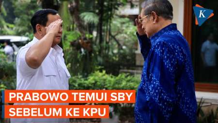 Prabowo Sowan ke SBY di Cikeas Sebelum Daftar ke KPU