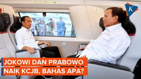 Jokowi Naik KCJB Lagi, Kali Ini Ditemani Prabowo