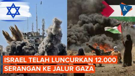 Israel Telah Luncurkan Lebih dari 12.000 Serangan Udara ke Gaza Sejak 7 Oktober