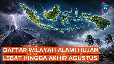 Potensi Hujan Lebat Hingga Akhir Agustus 2026, Ini Daftar Wilayahnya