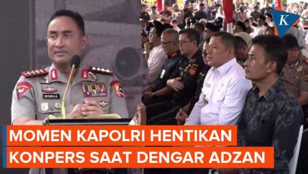Detik-detik Kapolri Suyudi Hentikan Paparan Kasus Narkoba Saat Adzan Berkumandang