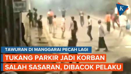Tawuran di Manggarai Jaksel, Tukang Parkir Jadi Korban Bacok Salah Sasaran