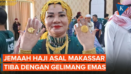 Jemaah Haji asal Makassar Pulang dengan Tampilan 