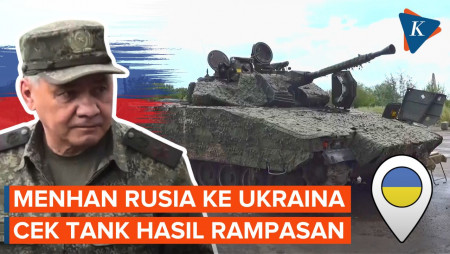 Menhan Rusia Tapakkan Kakinya di Ukraina, Cek Tank CV-90 Swedia yang Dirampas