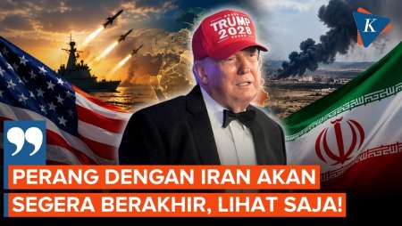 Lagi-lagi Trump Sesumbar Akhir Perang Iran Makin Dekat