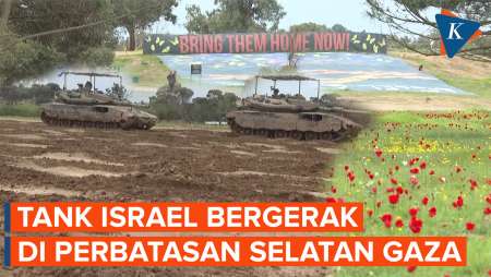 Pemandangan Kontras Perbatasan Selatan Israel dan Gaza