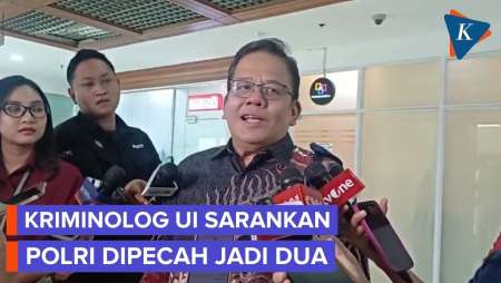 Kriminolog UI Usulkan Polri Dipecah Dengan Dua Wakapolri