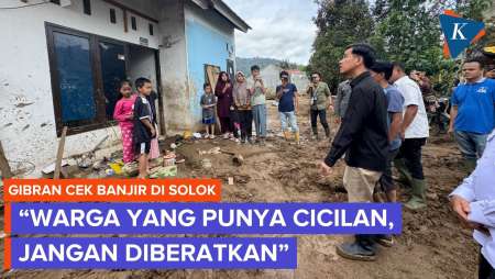 Gibran Wanti-wanti Bupati Solok: Jangan Beratkan Warga Korban Banjir Yang Punya Cicilan