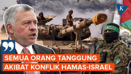 Raja Yordania Peringatkan Israel Tidak Perluas Serangan di Gaza