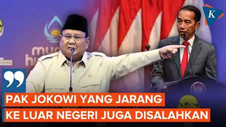 Prabowo Senggol Jokowi Usai Disorot Sering Ke Luar Negeri