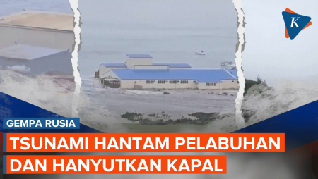 Tsunami Rusak Pelabuhan dan Kapal di Rusia Pasca Gempa Terkuat sejak 1952