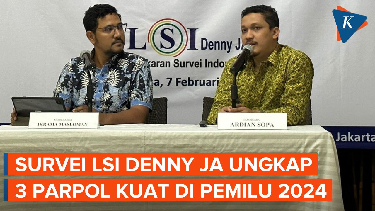 [FULL] LSI Denny JA: PDIP, Golkar dan Gerindra Jadi 3 Parpol Kuat di 2024