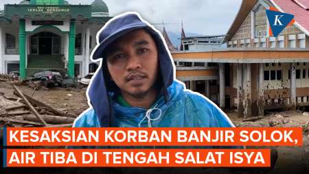 Cerita Erianto Pimpin Shalat Isya Hingga Selesai Saat Banjir Bandang Terjang Solok