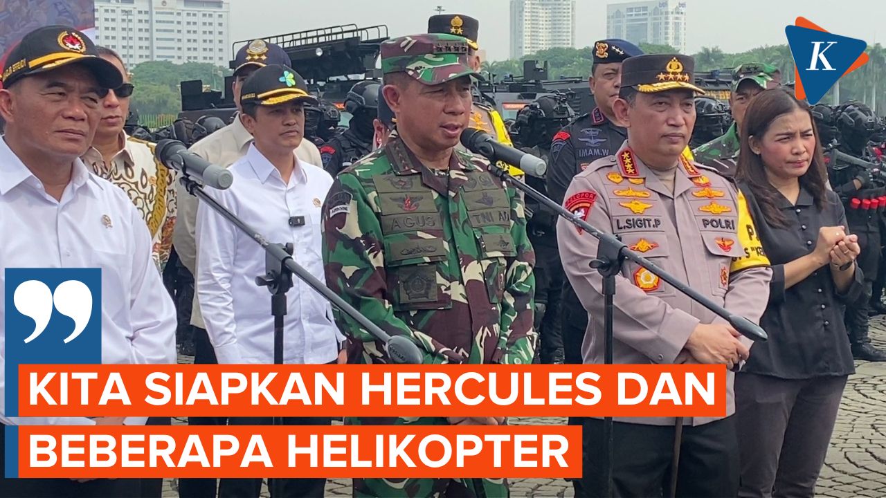 TNI Siapkan Pesawat Hercules, Helikopter dan Ambulans untuk Pengamanan ...