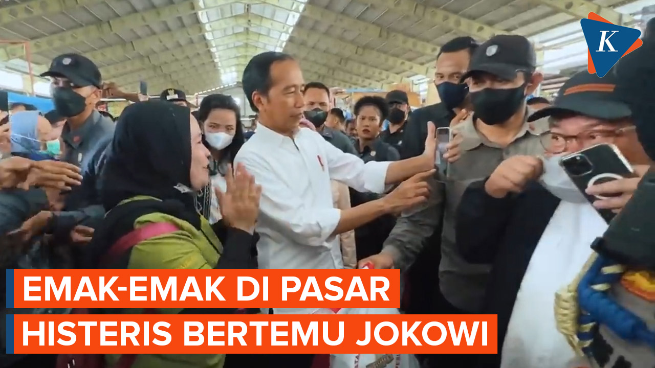 Ngabuburit di Makassar, Emak-Emak Histeris Bertemu Jokowi
