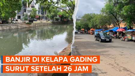 Banjir Kelapa Gading Surut Setelah 26 Jam