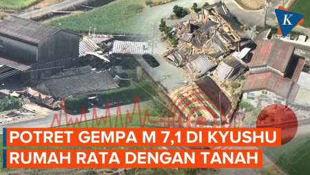 Rumah Rata Dengan Tanah, Begini Penampakan Pulau Kyushu Di Jepang Usai Gempa M 7,1