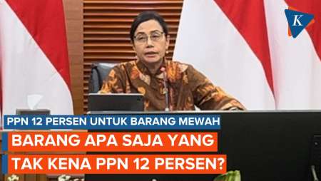 Sri Mulyani Ungkap Barang yang Tak Kena PPN 12 Persen