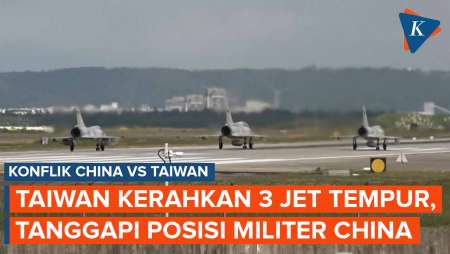 Taiwan Kerahkan 3 Jet Tempur, Tanggapi Militer China di Sekitar Pulau