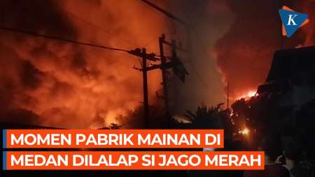 Kebakaran Di Medan, Api Hanguskan Pabrik Mainan, 11 Kepala Keluarga Terdampak