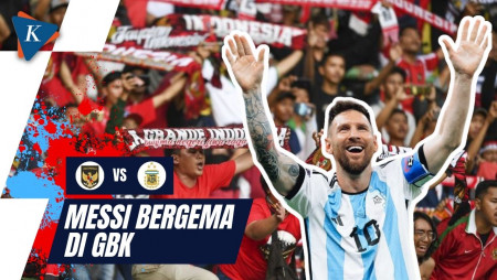 Nama Messi Bergema di Stadion GBK