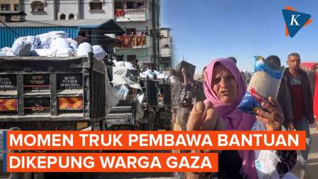 Krisis Makanan, Warga Gaza Kerumuni Truk Pembawa Bantuan Utusan PBB