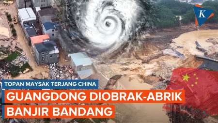 Ngerinya Topan Maysak Di China, Guangdong Porak-poranda