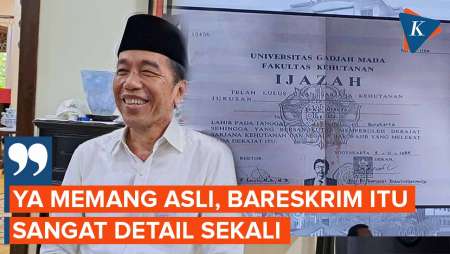 Reaksi Jokowi Usai Uji Labfor Bareskrim Pastikan Ijazahnya Asli