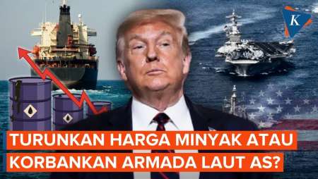 Trump Hadapi Pilihan Sulit, Turunkan Harga Minyak Atau Korbankan Armada Laut AS?