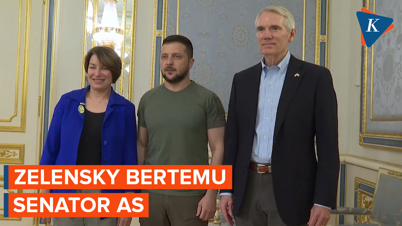 Zelensky Bertemu Senator AS di Kyiv