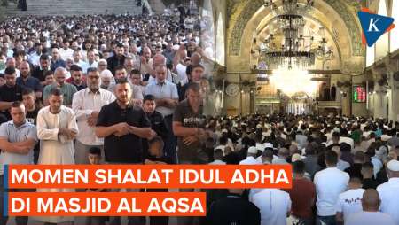 Momen Haru Shalat Iduladha di Masjid Al Aqsa, Warga Doakan Perang Berakhir