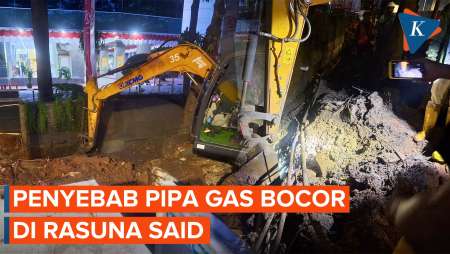 Polisi Ungkap Penyebab Pipa Gas Bocor di Jalan Rasuna Said Kuningan