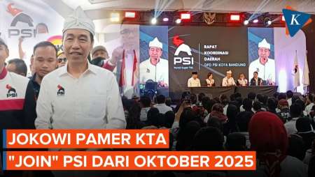 Jokowi Pamer KTA PSI, Tegaskan Sudah Jadi Anggota Sejak 2025