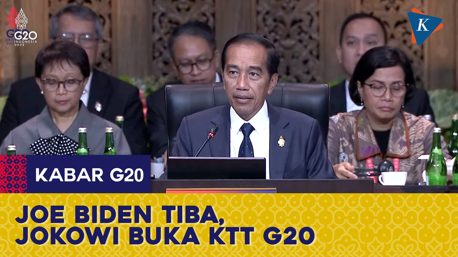Momen Jokowi Ketok Palu, KTT G20 Bali Resmi Dibuka