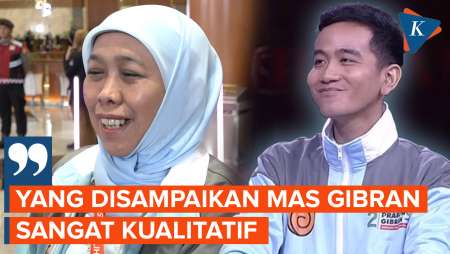 Khofifah Nilai Penampilan Gibran di Debat Cawapres Sangat Berkualitas