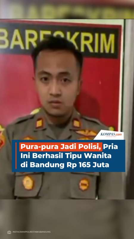 Pura-pura Jadi Polisi, Pria Ini Berhasil Tipu Wanita di Bandung Rp 165 Juta
