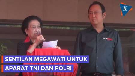 Tegur TNI - Polri, Megawati: Kalian Tugasnya Bela Rakyat, Bukan Kekuasaan!