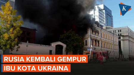 Rusia Kembali Bombardir Kyiv, Gedung-gedung Terbakar