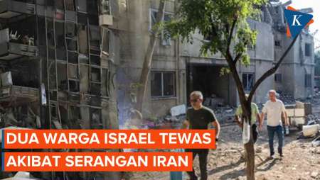 Serangan Rudal Iran Tewaskan 2 Orang di Israel, Sejumlah Bangunan Hancur