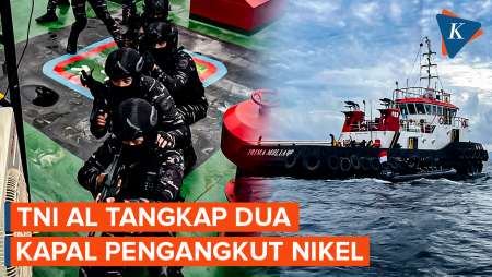 Bersenjata Lengkap! TNI AL Sergap Dua Kapal Pengangkut Nikel Tujuan Morowali