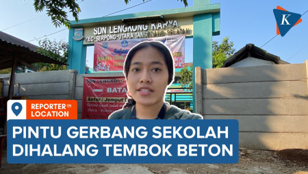 Tertutup Tembok Beton, Begini Kondisi Terkini SDN Lengkong Karya