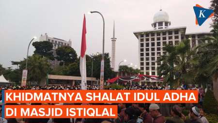 Momen Shalat Idul Adha di Masjid Istiqlal, Dihadiri Wapres dan Para Menteri