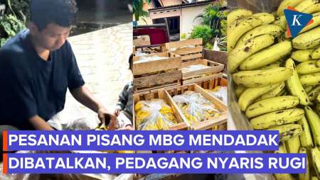 Pedagang Pisang Nyaris Rugi Jutaan Rupiah Gara-gara Pesanan Pisang Untuk MBG Dibatalkan