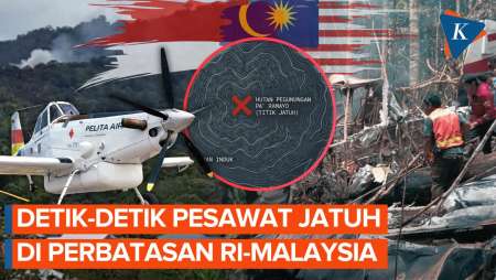 Detik-detik Pesawat Jatuh Di Nunukan: Saksi Lihat Asap Hitam Dan Dentuman Keras