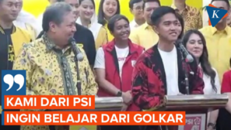 PSI ke Markas Golkar, Kaesang: Ingin Belajar Strategi Pemilu