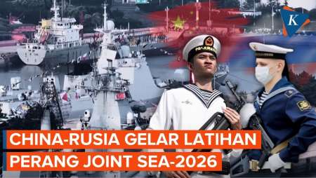 China-Rusia Gelar Latihan Perang Laut, Kerahkan Kapal Selam hingga Penjelajah Rudal