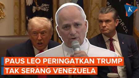 Paus Leo Peringatkan Trump Tak Serang Venezuela, Presiden AS Tetap Ngeyel