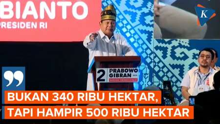 Prabowo Gregetan Anies Bawa-bawa Luas Tanah dalam Debat, sampai Mengumpat Goblok