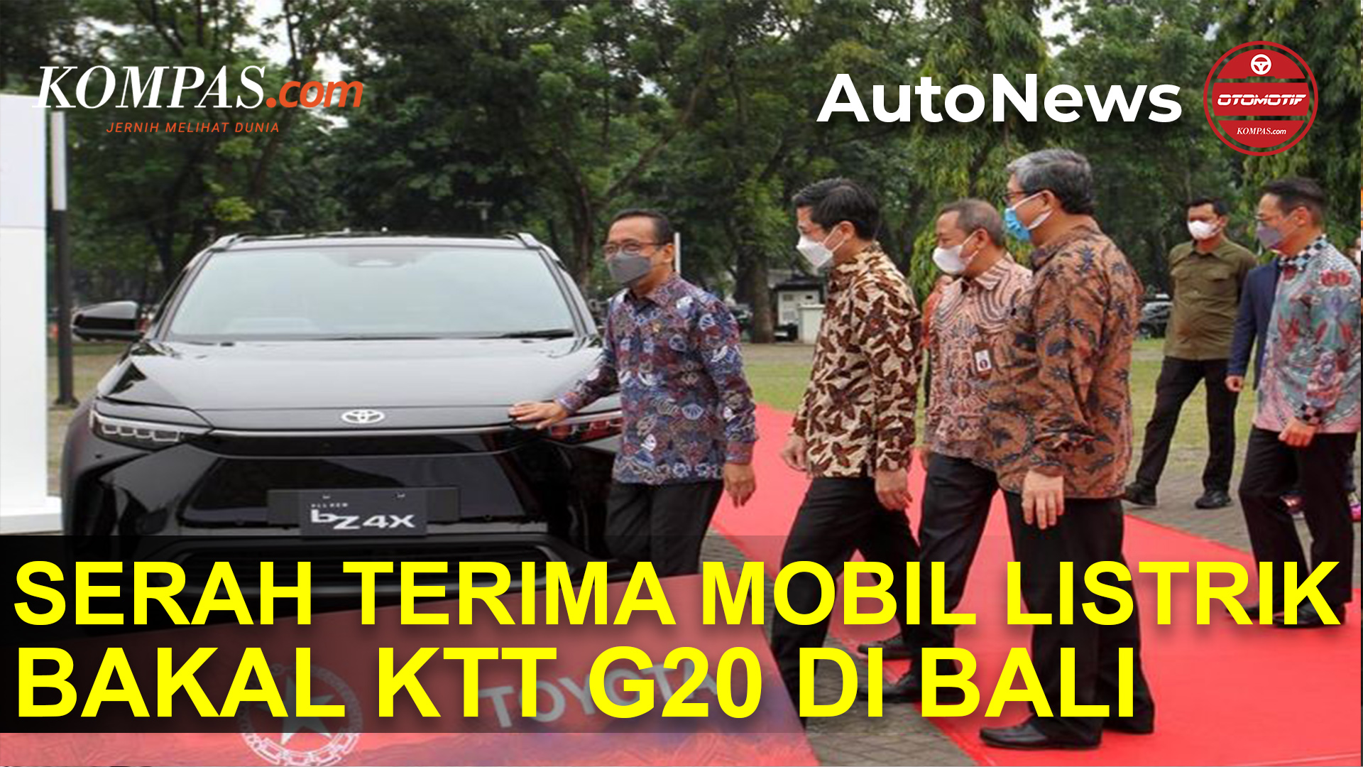 Toyota Serahkan 143 Mobil Listrik buat KTT G20 di Bali